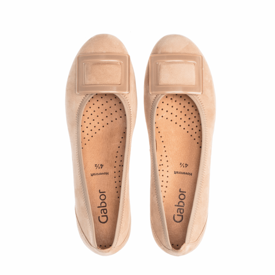Gabor Ballerines Boucle Caramel