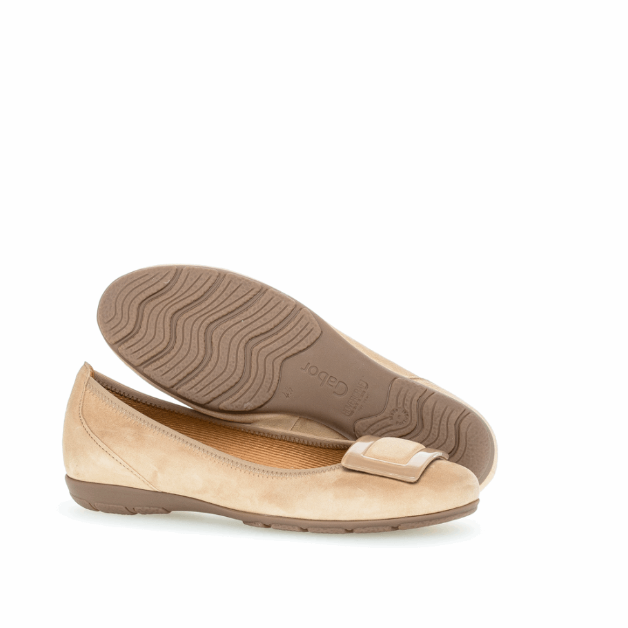 Gabor Ballerines Boucle Caramel