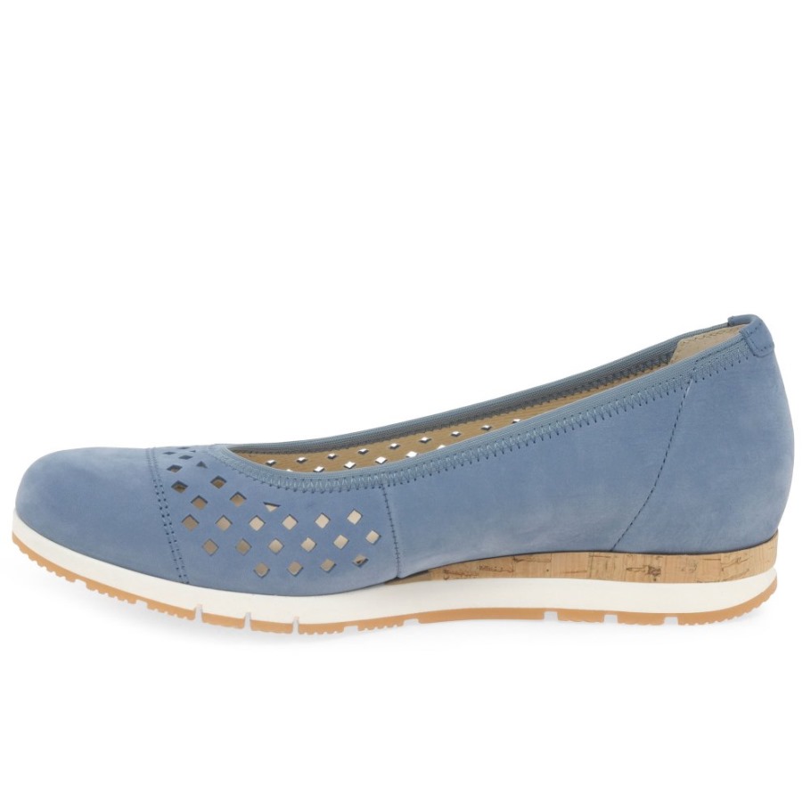 Gabor Berry Ladies Punch Detail Shoes Heaven Nubuck