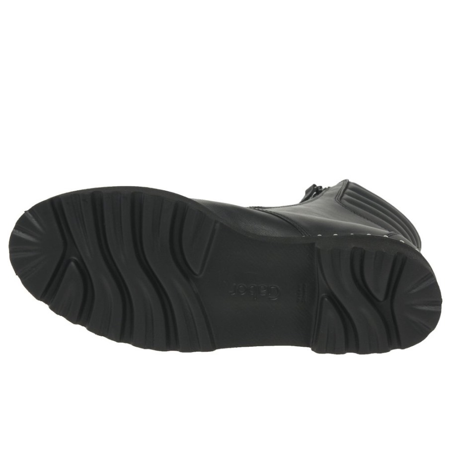 Gabor Black Bainbridge Womens Biker Boots