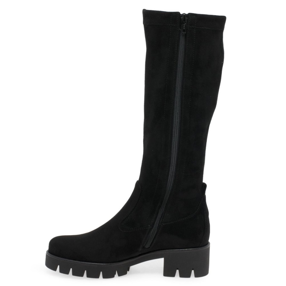 Gabor Black Baku Ladies Long Boots