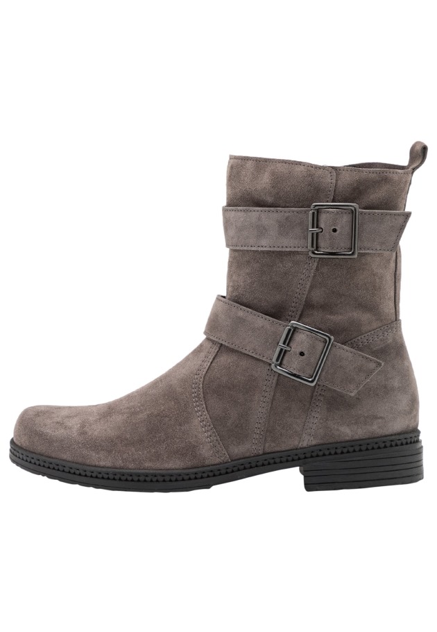 Gabor Black Cowboy/Biker Ankle Boot