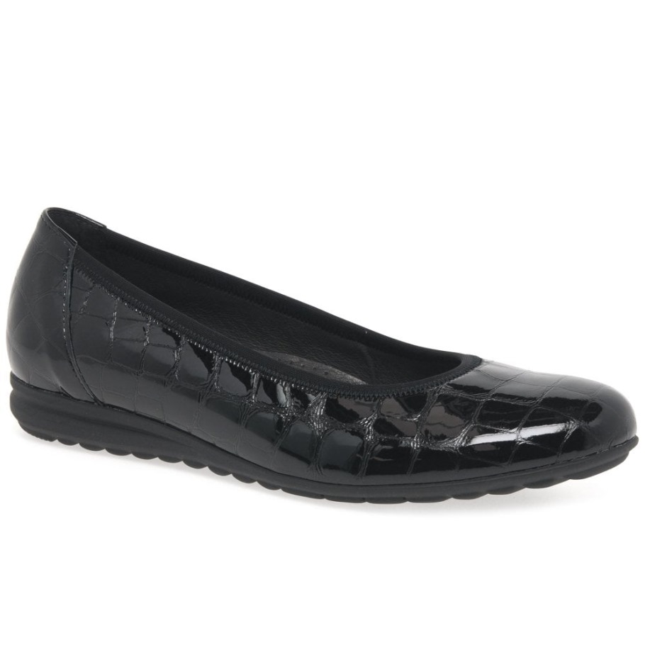 Black Croc Patent