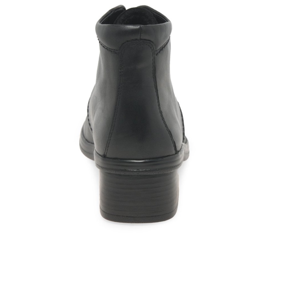 Gabor Black Elaine Womens Ankle Boots