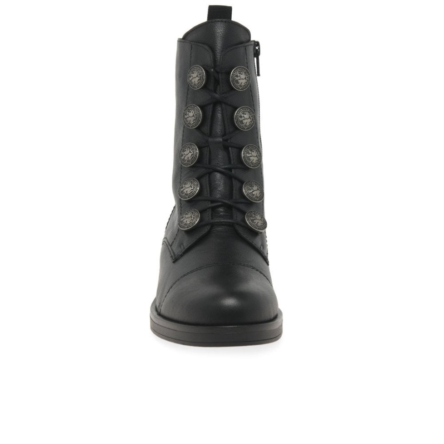 Gabor Black Lady Womens Biker Boots