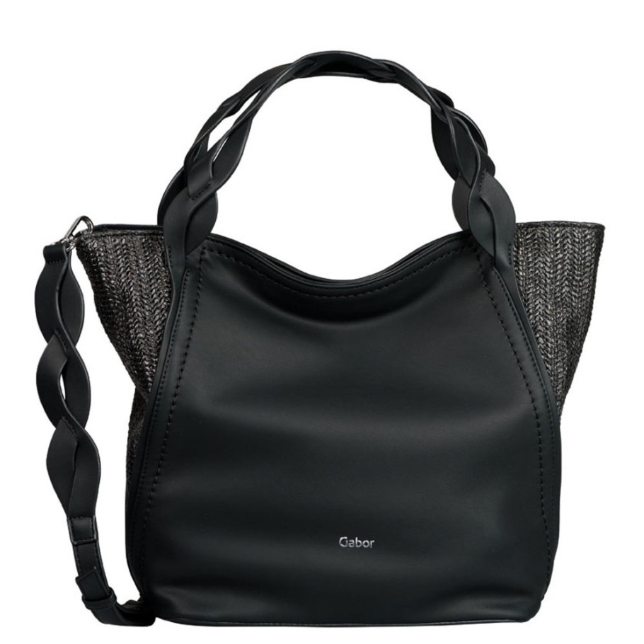 Gabor Black Print Carlotta Ladies Shoulder Bag