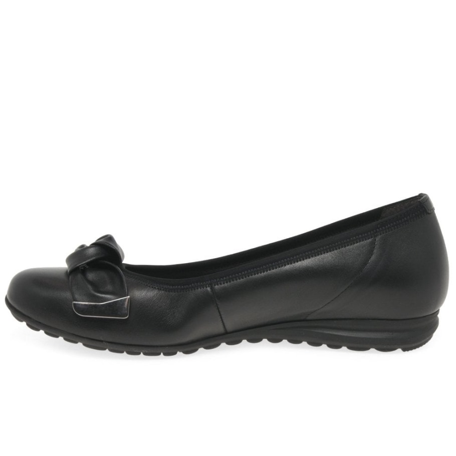 Gabor Black Silent Womens Pumps