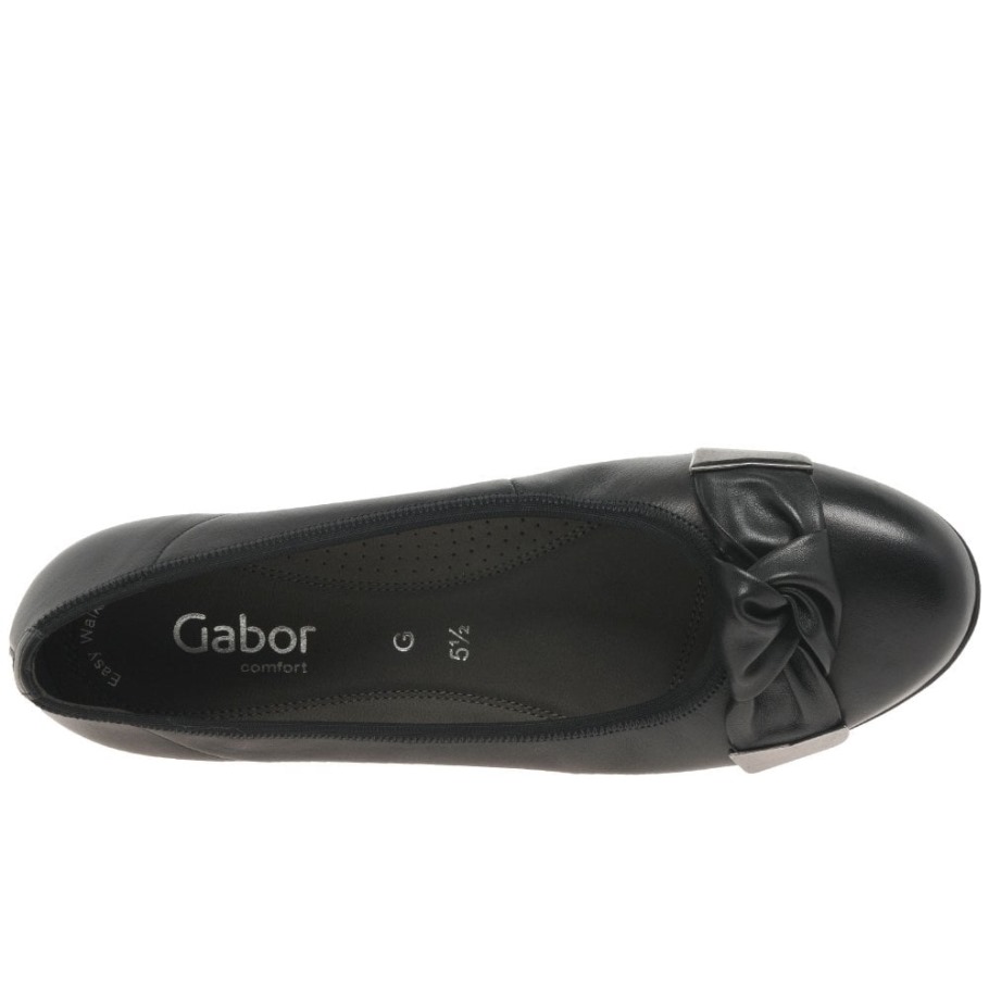 Gabor Black Silent Womens Pumps