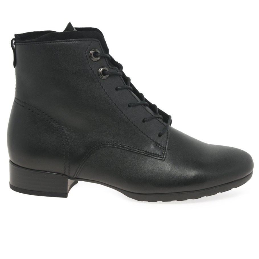 Gabor Boat Womens Ankle Boots Black