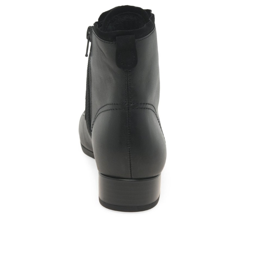 Gabor Boat Womens Ankle Boots Black
