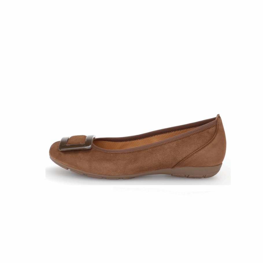 Gabor Boucle Ballet Flat Whisky