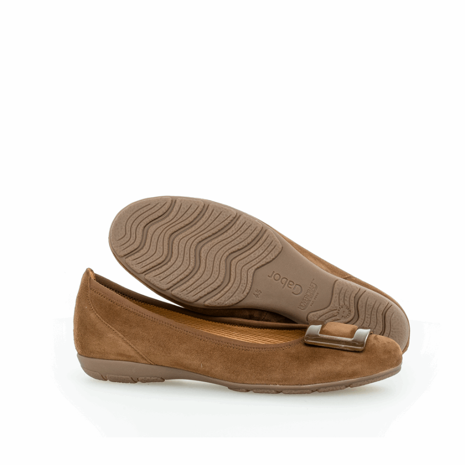 Gabor Boucle Ballet Flat Whisky