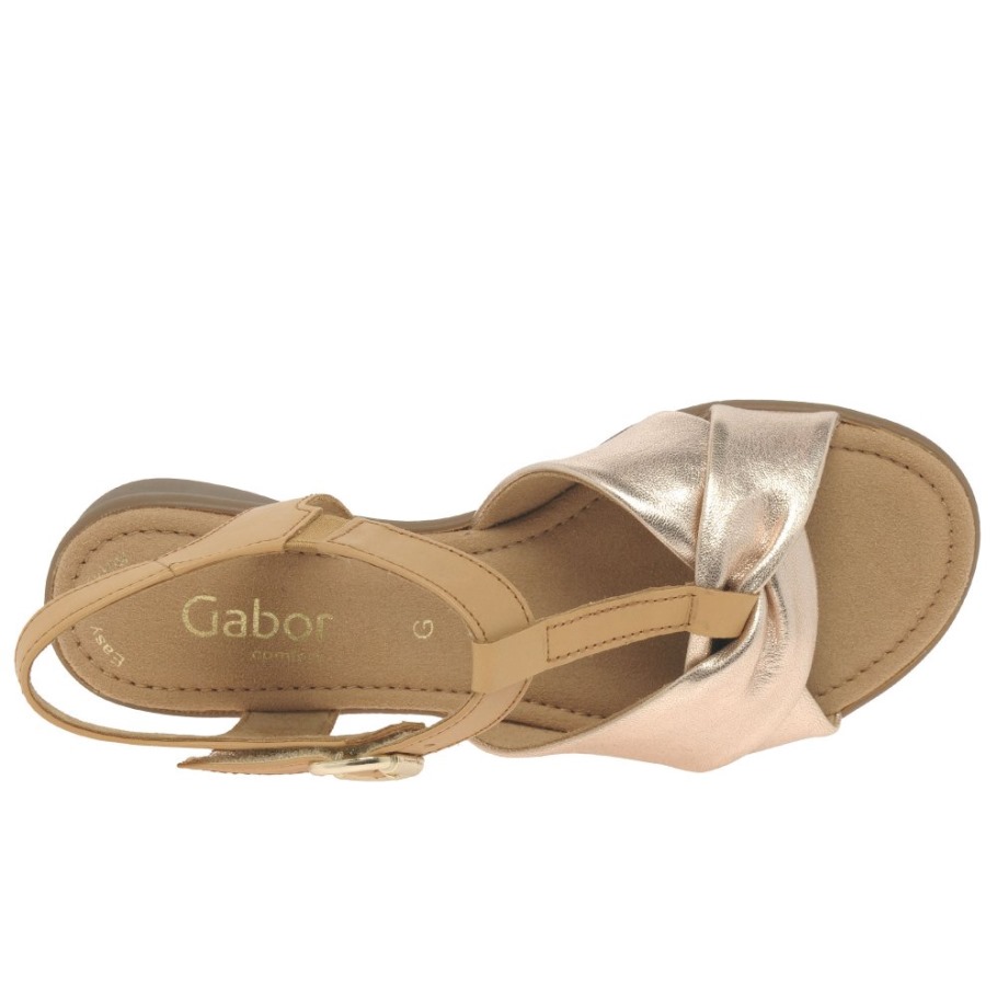 Gabor Champagne/Peanut Millie Ladies Sandals