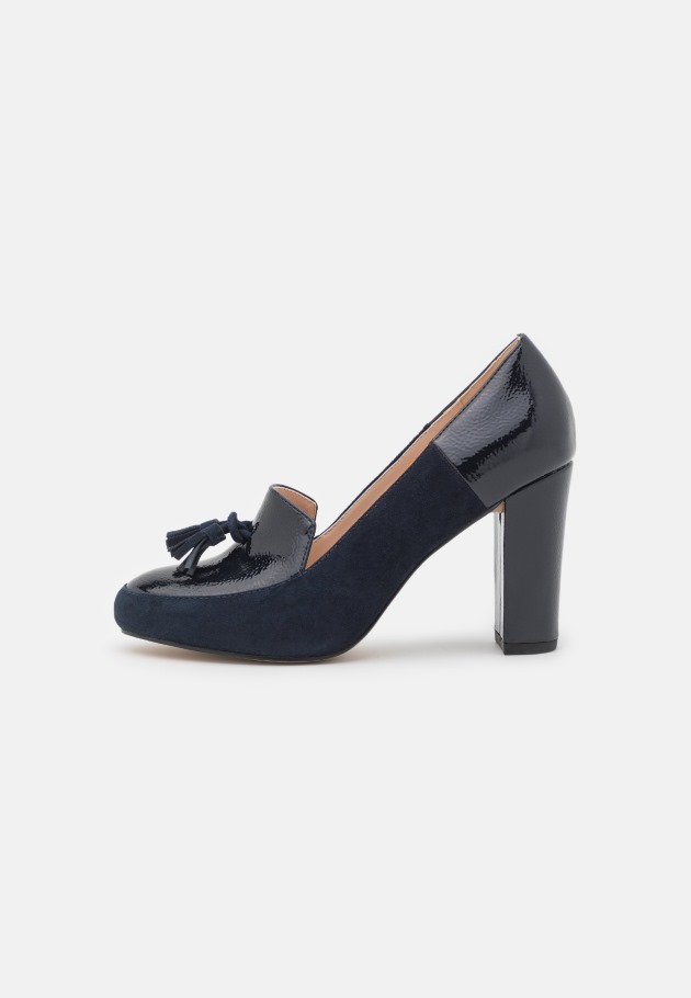 Gabor Cuir Bleu Foncé - Talons Classiques