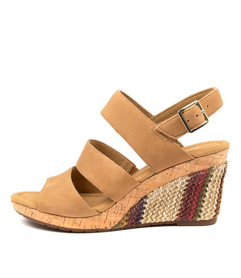 Gabor En Cuir De Selle Coquelicot