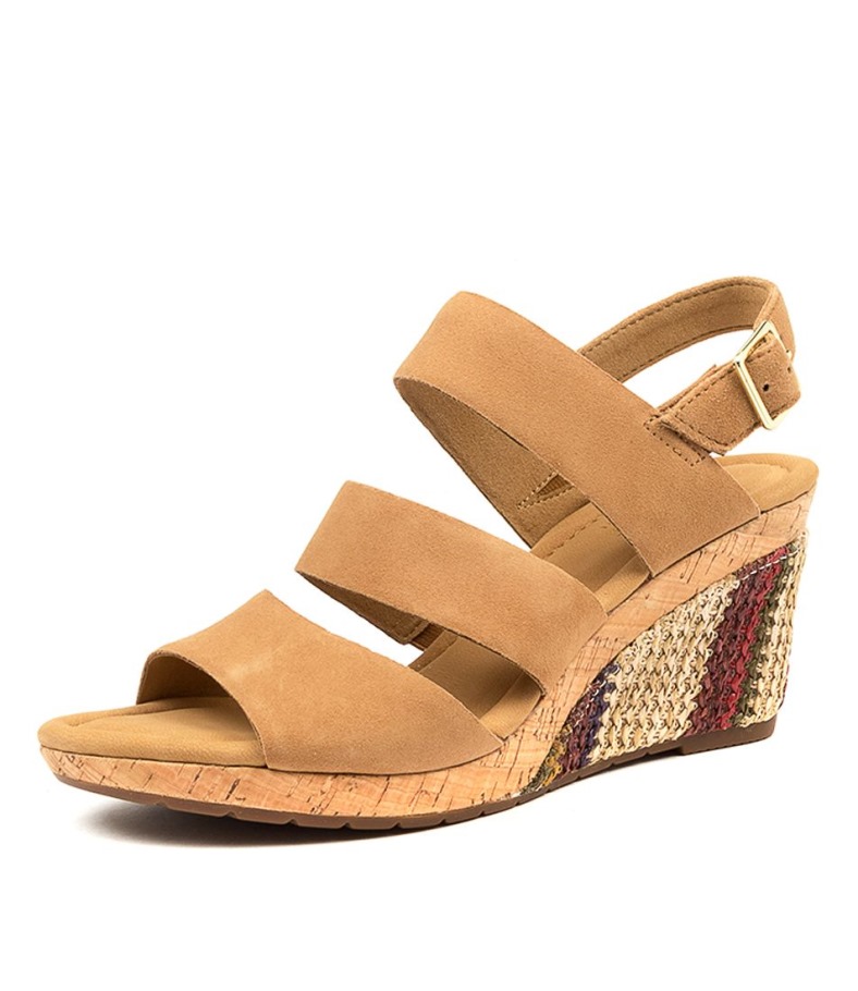 Gabor En Cuir De Selle Coquelicot