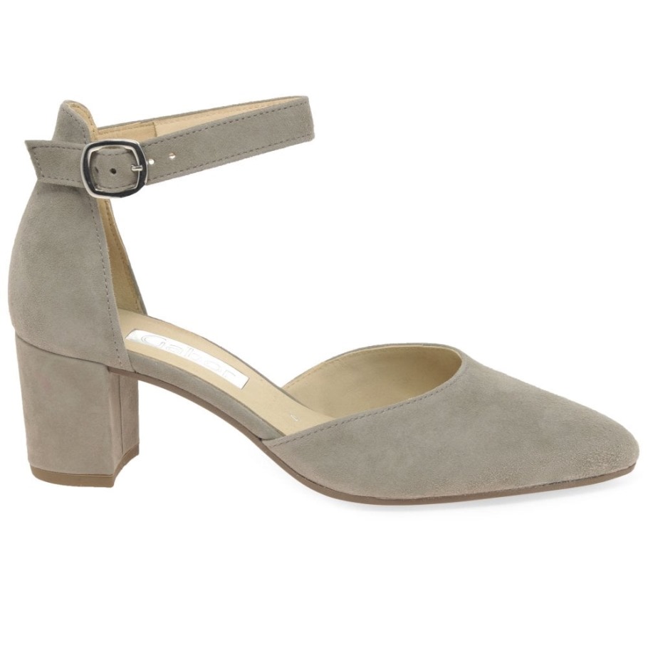 Gabor Gala Womens Open Court Shoes Visone Suede