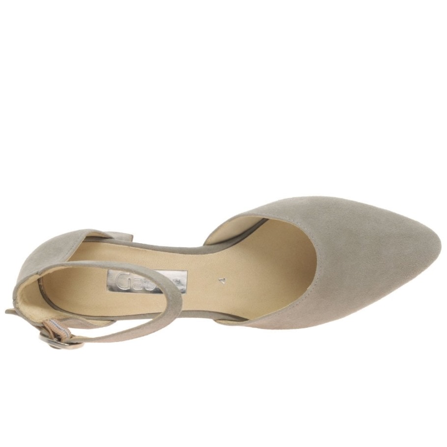 Gabor Gala Womens Open Court Shoes Visone Suede