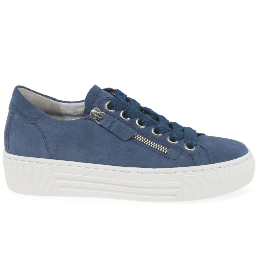 Gabor Jeans Suede Campus Womens Trainers