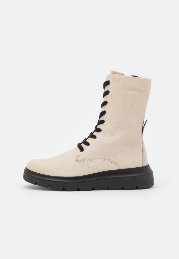 Gabor Lace-Up Ankle Boots Beige