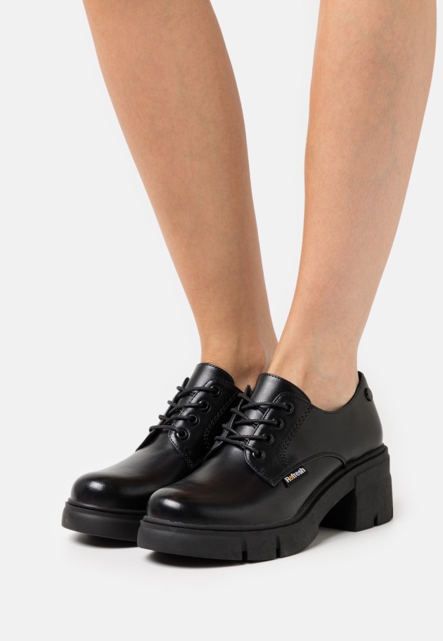 Gabor Leona Noir Vintage - Talons à Lacets