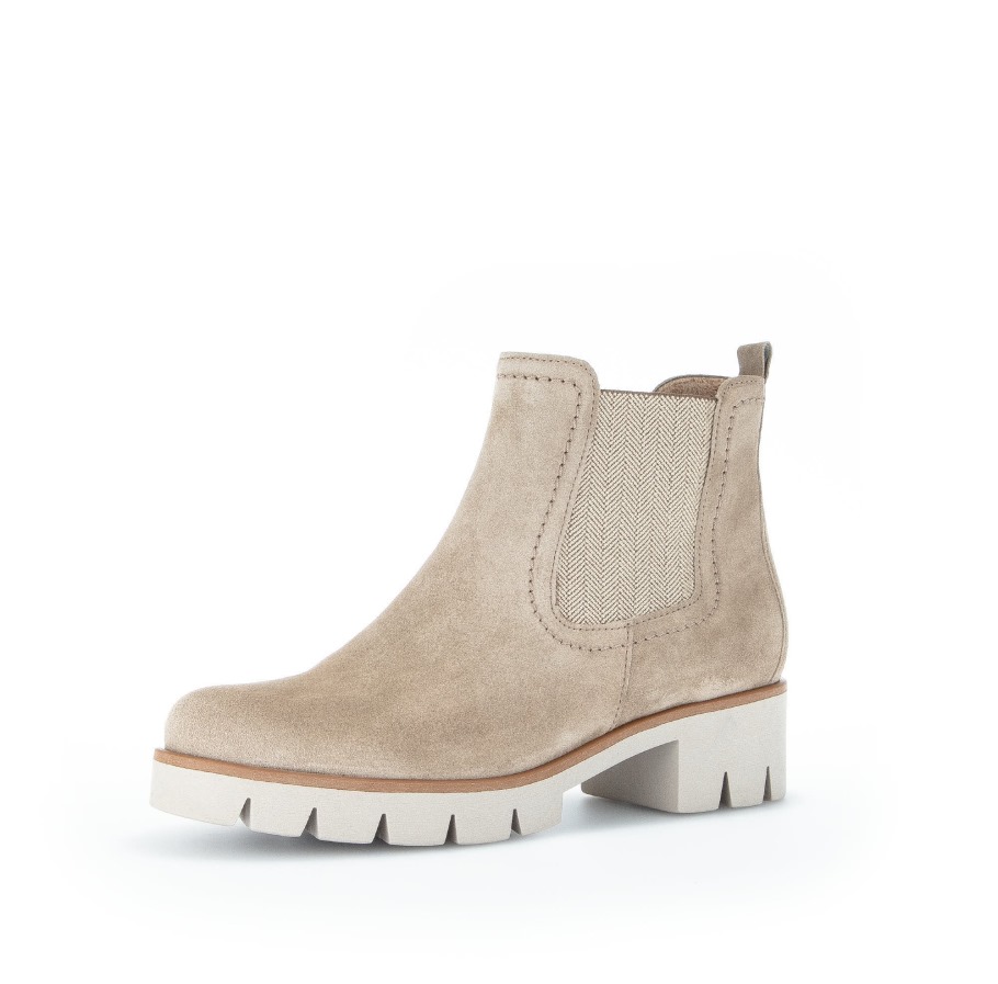 Gabor Light Brown Classic Ankle Boots
