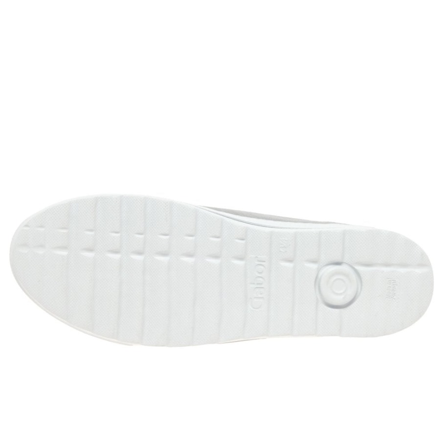 Gabor Light Grey Suede Heather Womens Casual Trainers