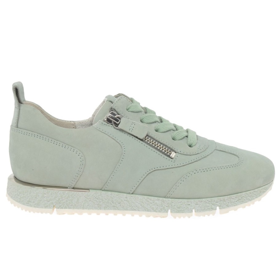 Gabor Mint Suede Wednesday Ladies Trainers