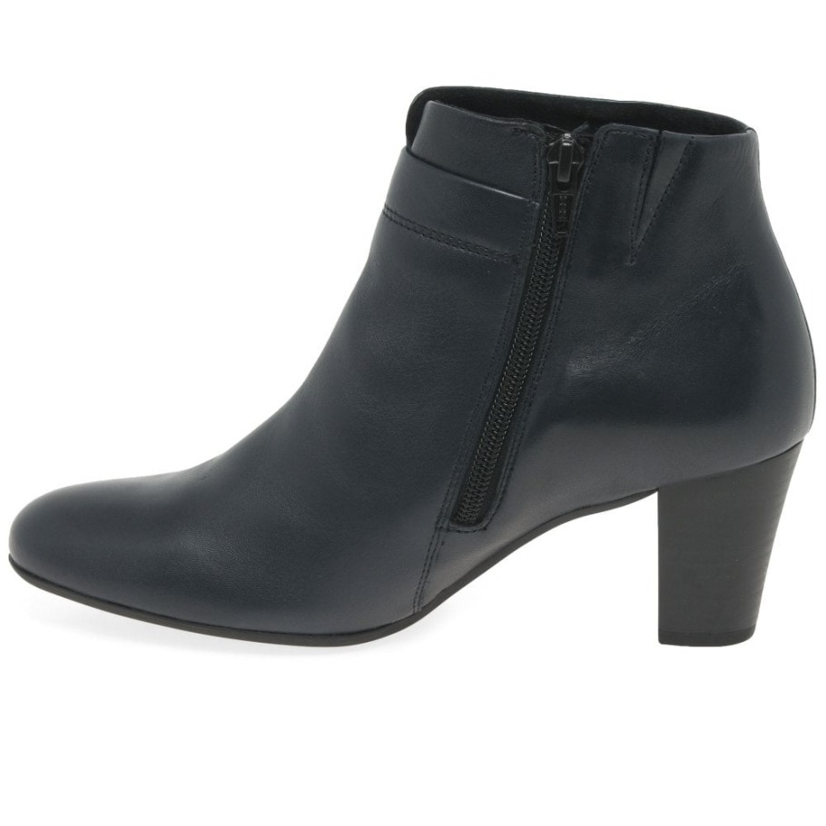 Gabor Navy Matlock Womens Ankle Boots