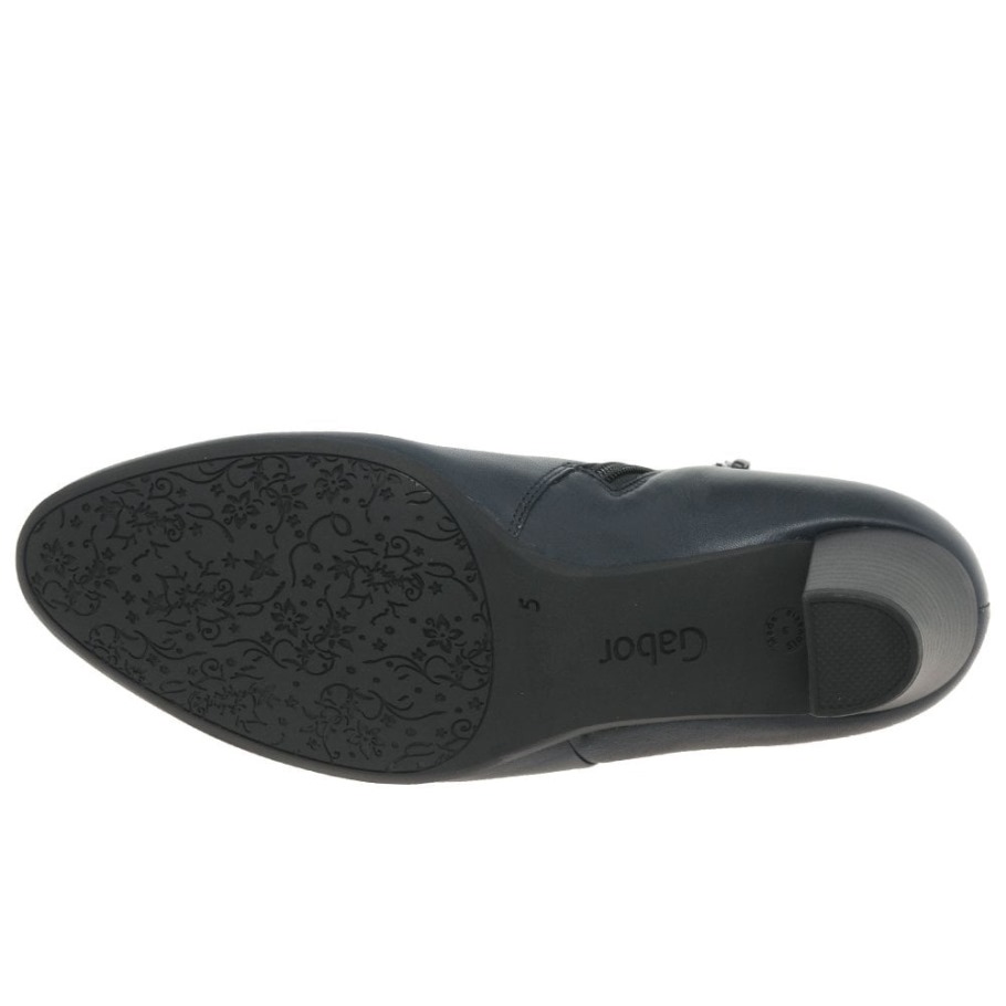 Gabor Navy Matlock Womens Ankle Boots