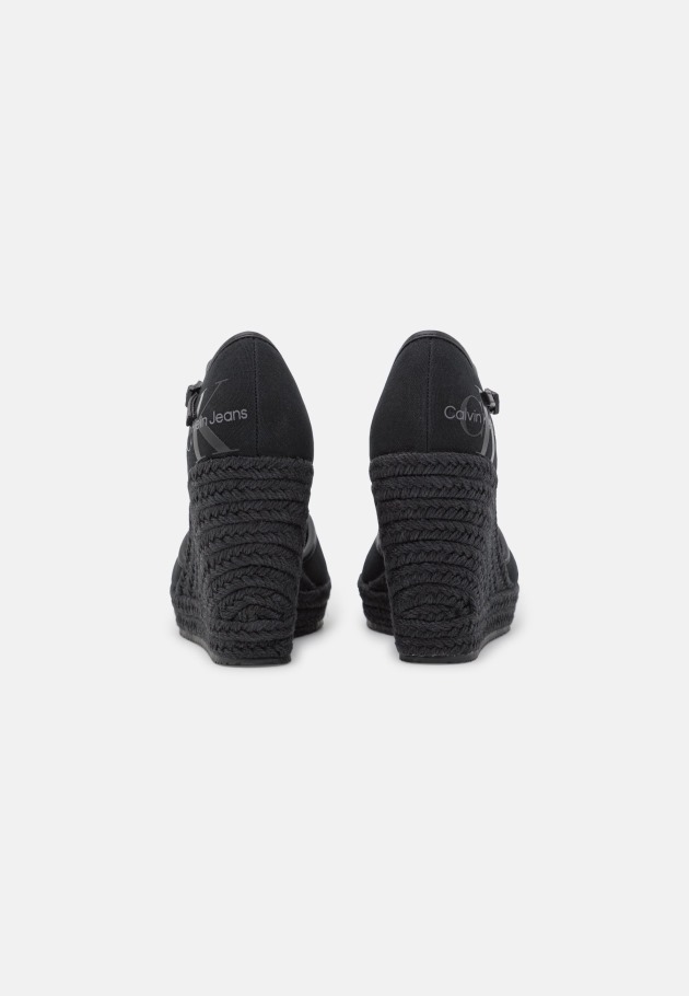 Gabor Noir Compensé à Bout Fermé - Talons à Plateforme