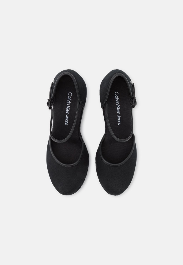 Gabor Noir Compensé à Bout Fermé - Talons à Plateforme