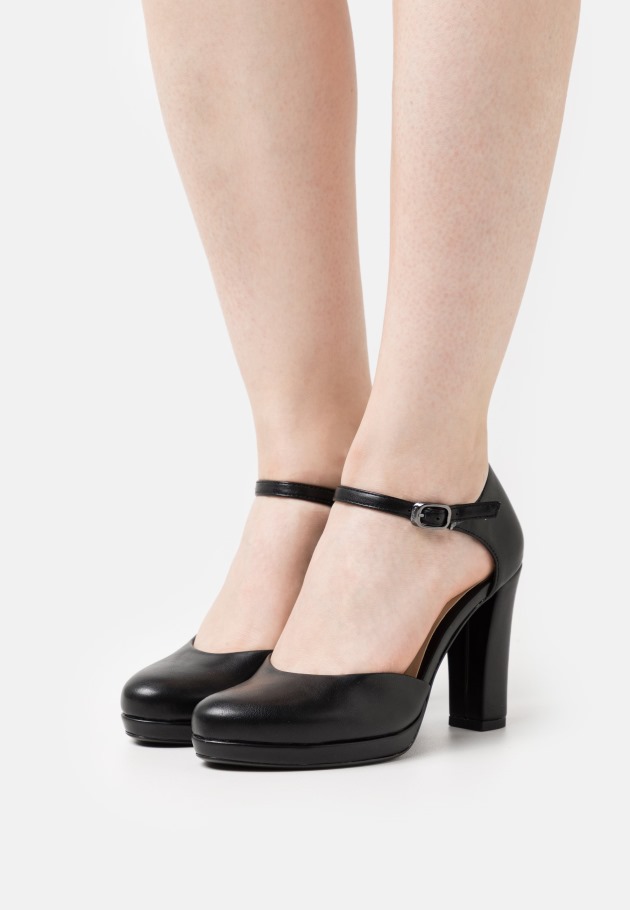 Gabor Plateforme Talons Noirs