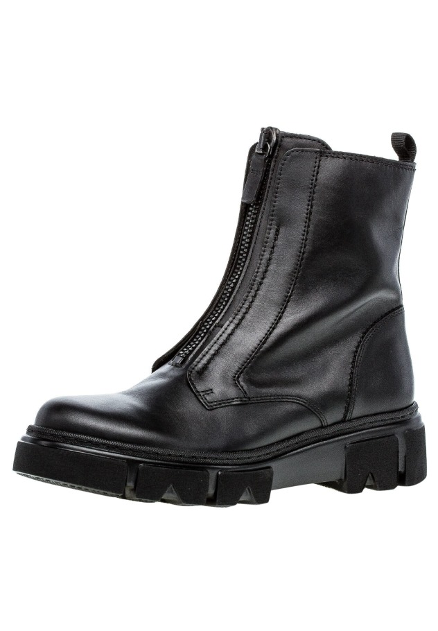 Gabor Platform Ankle Boots Black