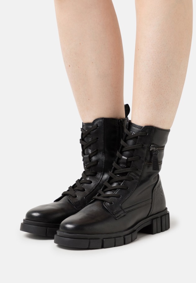 Gabor Platform Ankle Boots Black