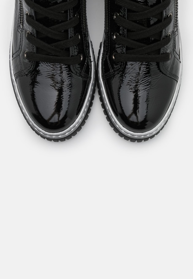 Gabor Platform Ankle Boots Black