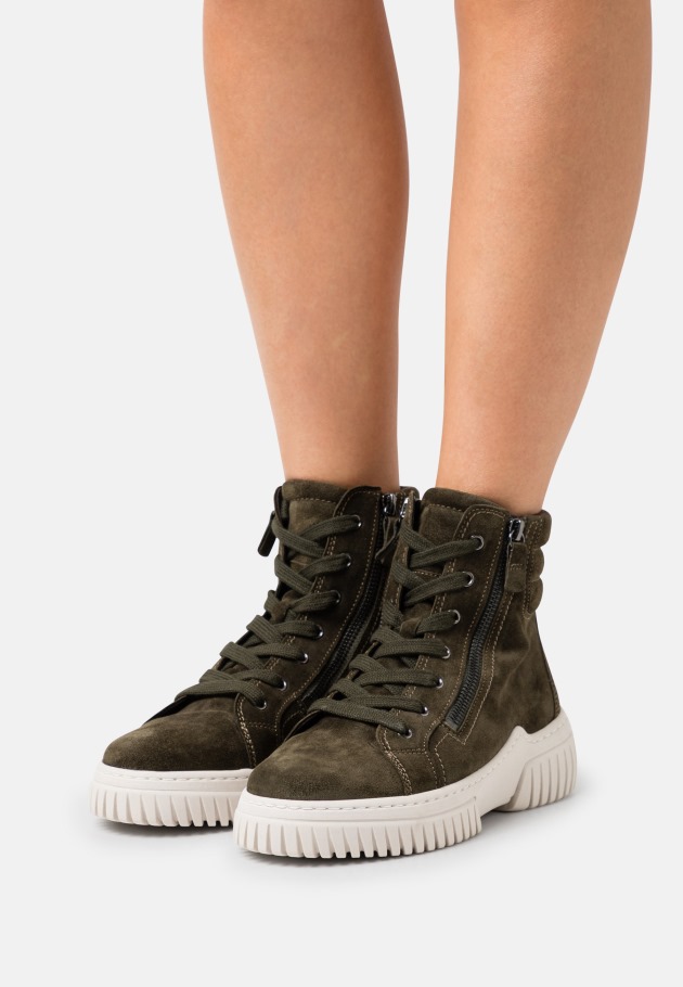 Gabor Platform Ankle Boots Camel