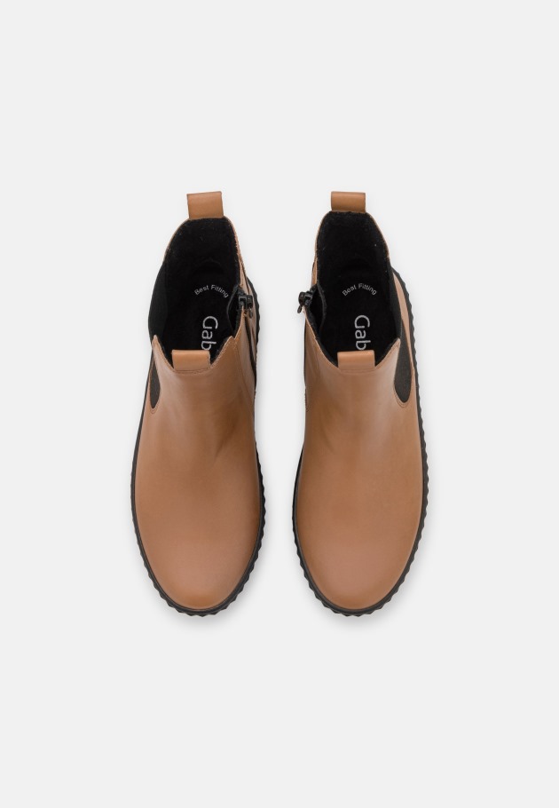 Gabor Platform Ankle Boots Camel