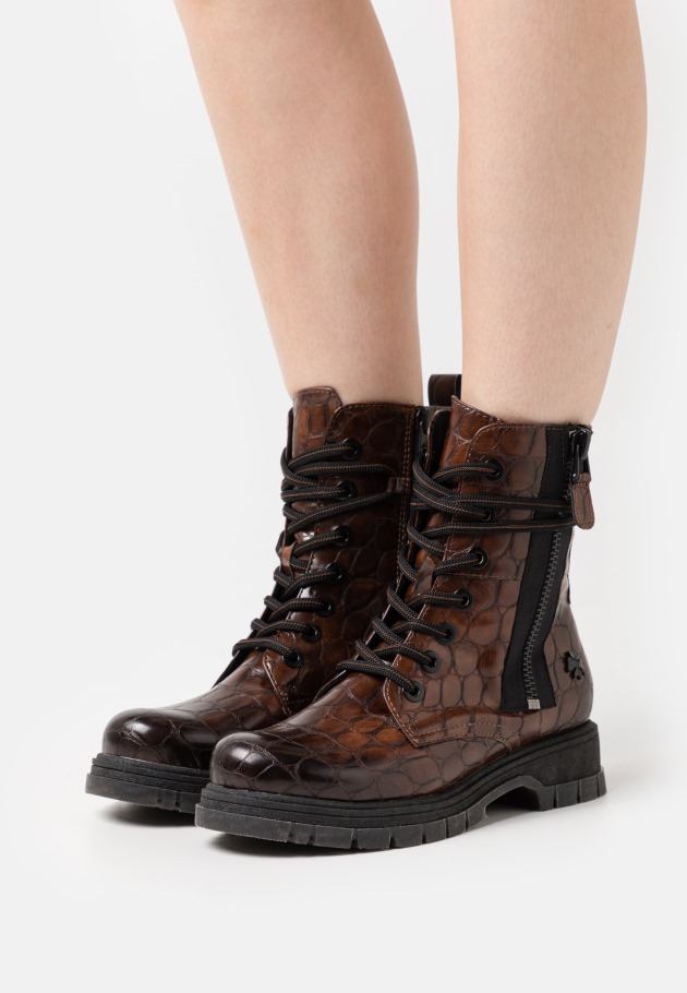 Gabor Platform Ankle Boots Caramel