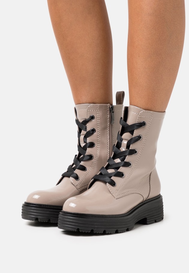 Gabor Platform Ankle Boots Caramel