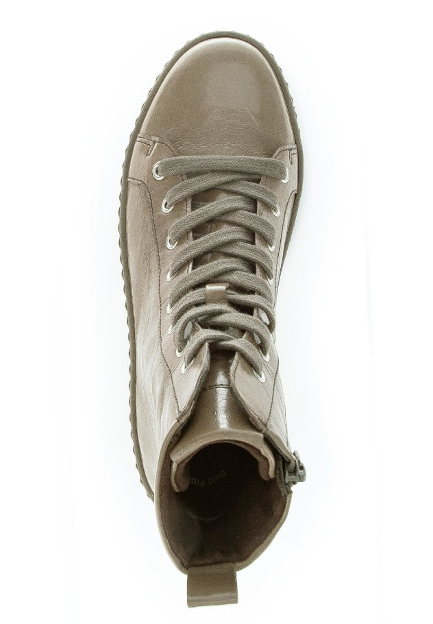 Gabor Platform Ankle Boots Caramel