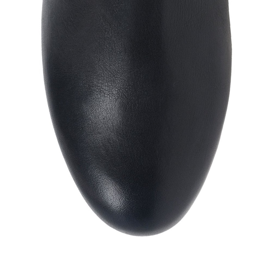 Gabor Rachel Leather Wide Fitting Boots Midnight