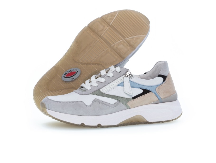 Gabor Roulant Doux 8689652 Acro - Blanc Lt Gris Pino