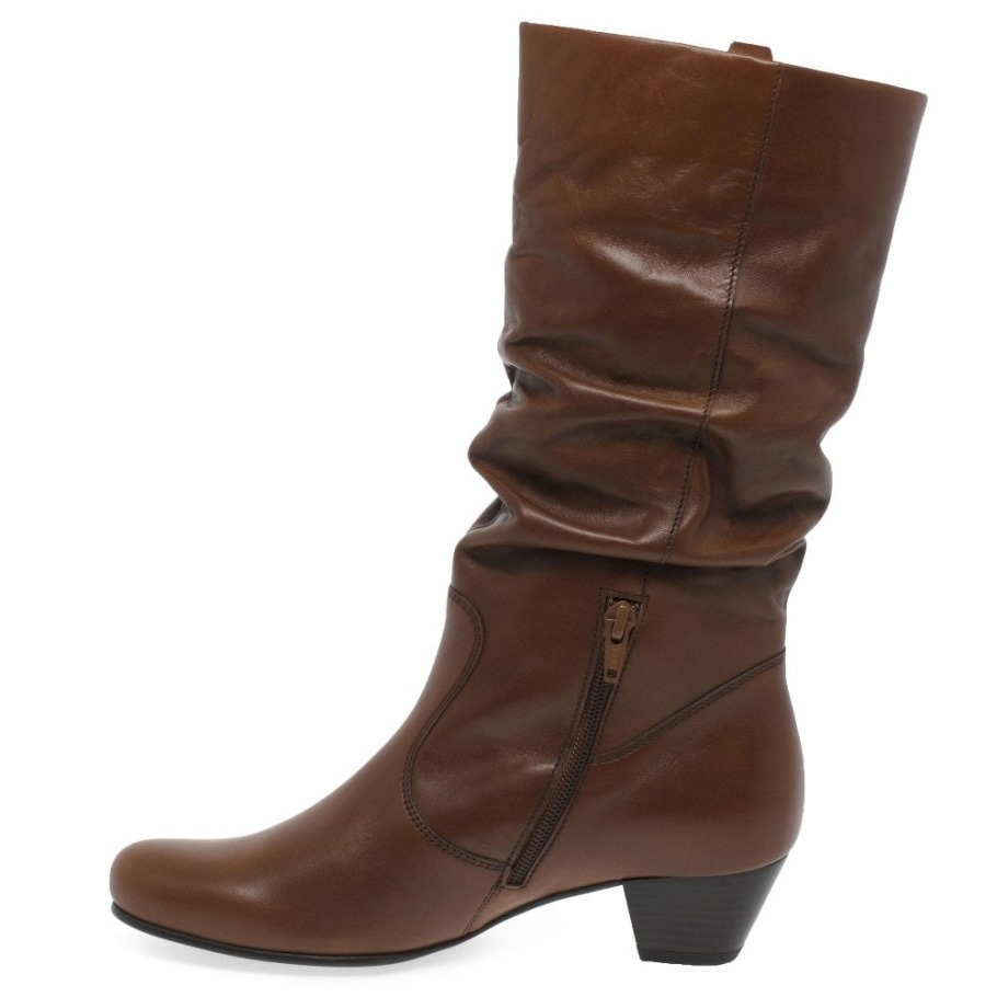Gabor Sattel Rachel Leather Wide Fitting Boots