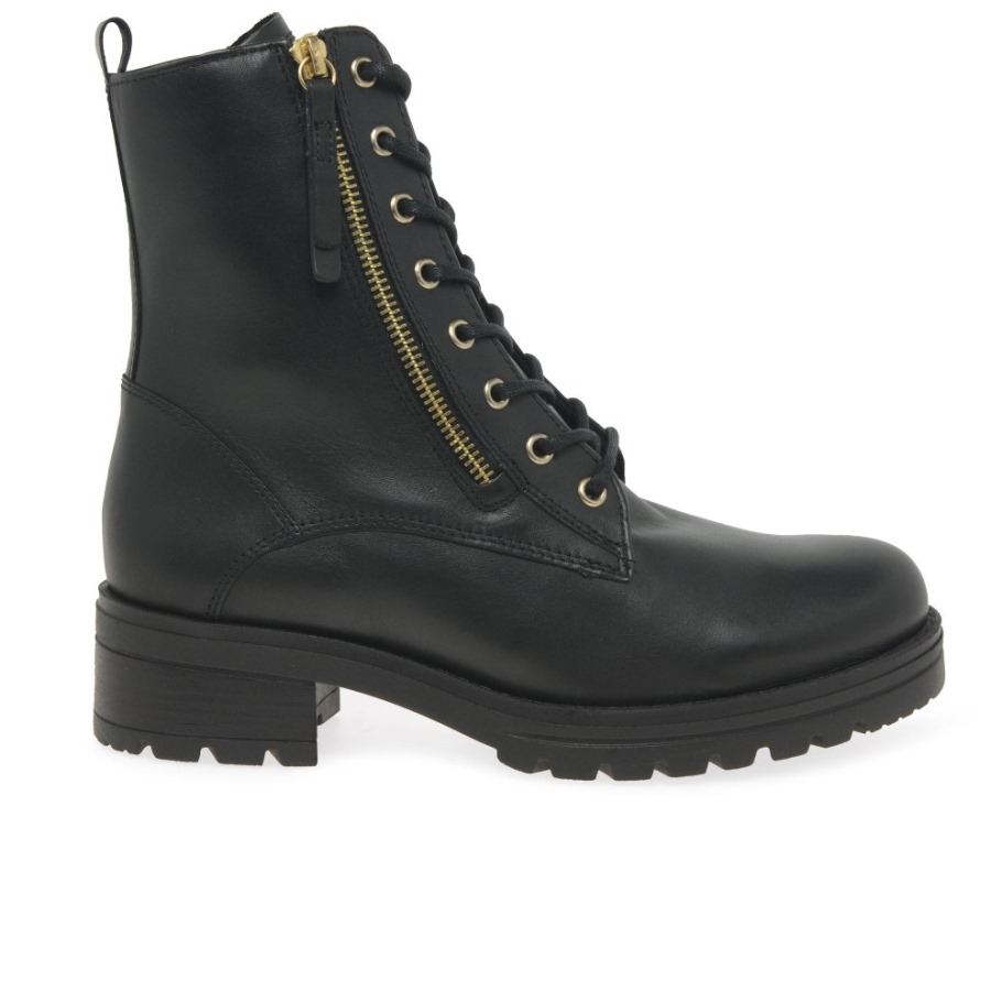 Gabor Serve Ladies Biker Boots Black
