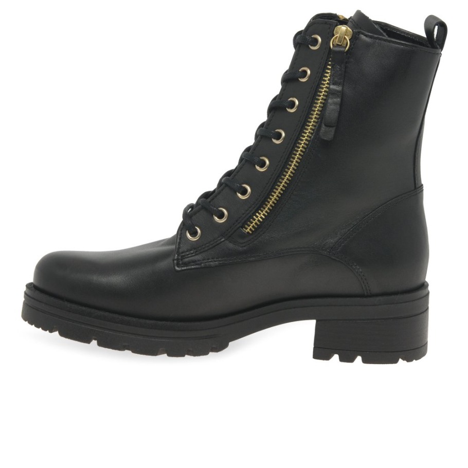 Gabor Serve Ladies Biker Boots Black