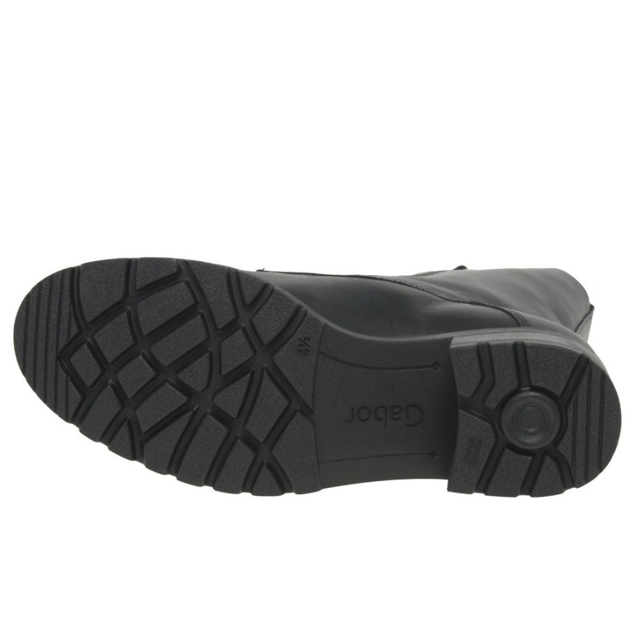 Gabor Serve Ladies Biker Boots Black