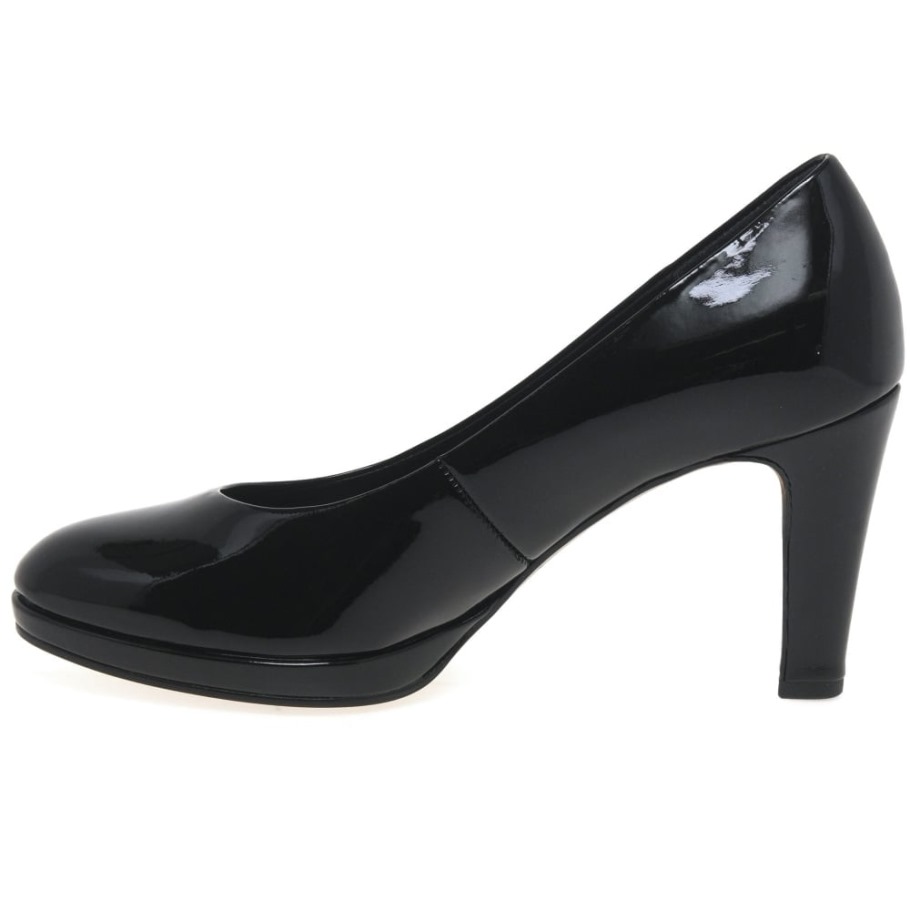 Gabor Splendid Womens High Heel Court Shoes Black