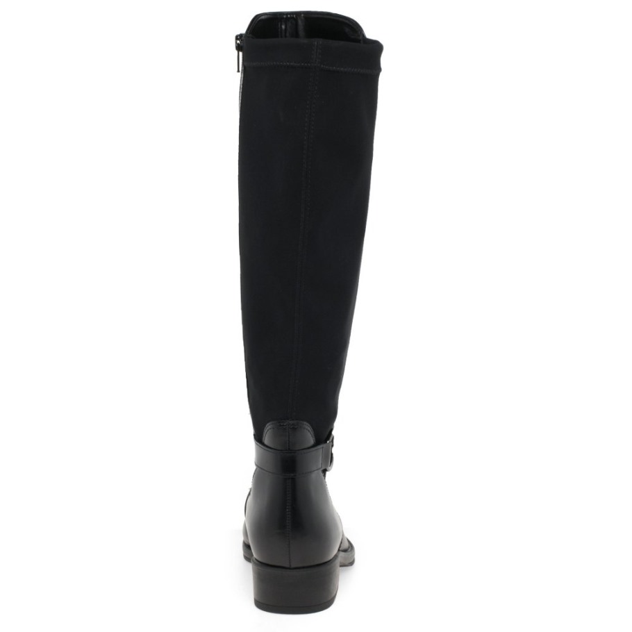 Gabor Suisse Black Leather Abia Womens Knee High Boots
