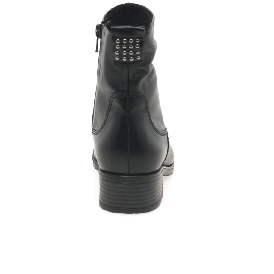 Gabor Suisse Black Mopsy Womens Ankle Boots